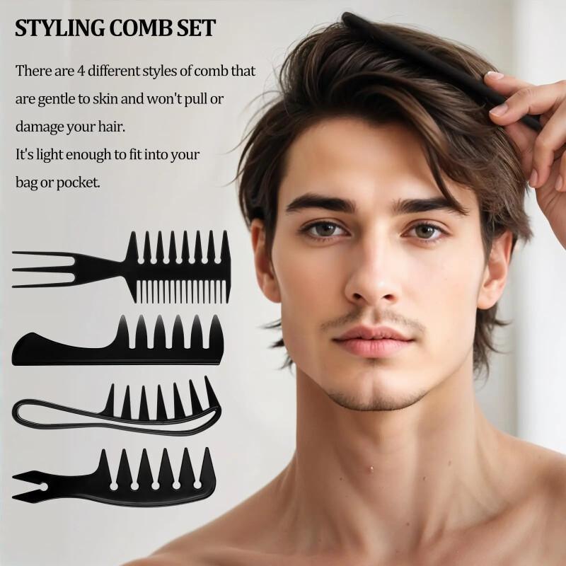 Detangling Wide Comb - Set di 4 Pettini per lo