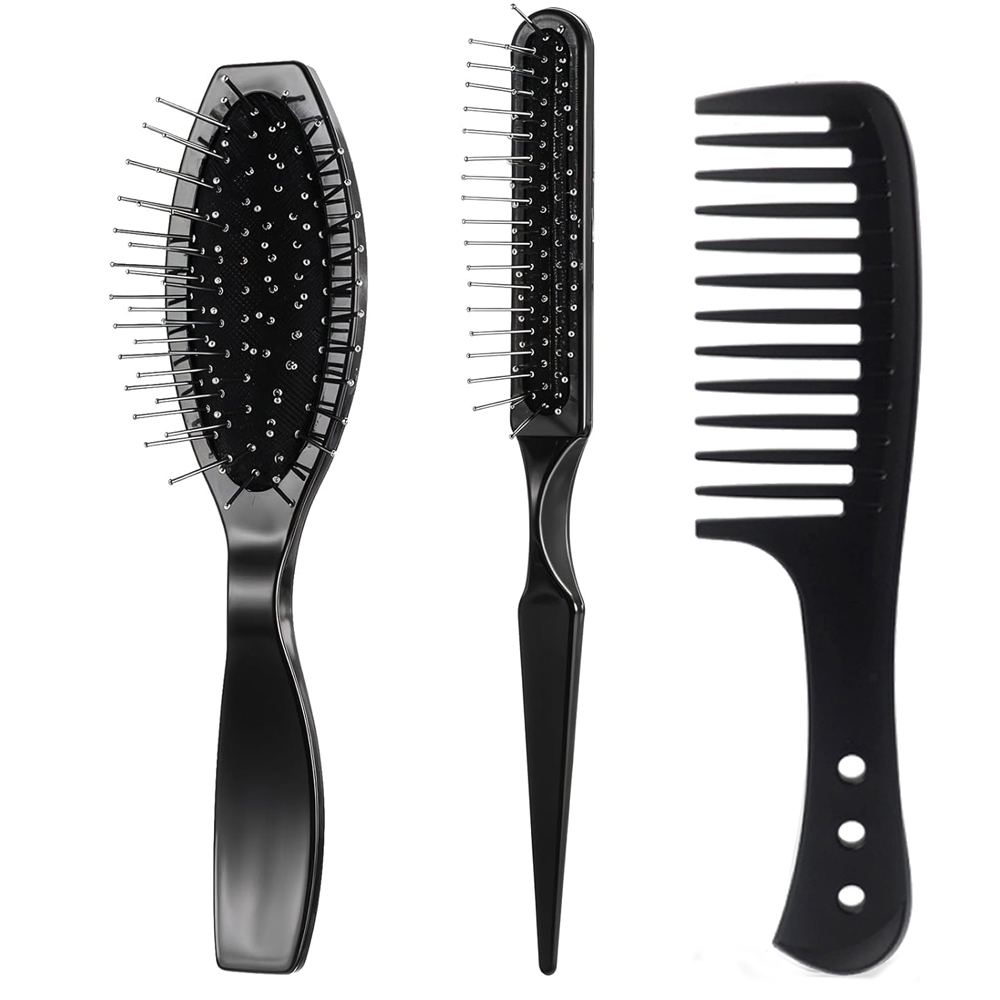 Detangling Wide Comb - Set di Spazzole per Parrucche, Spazzola