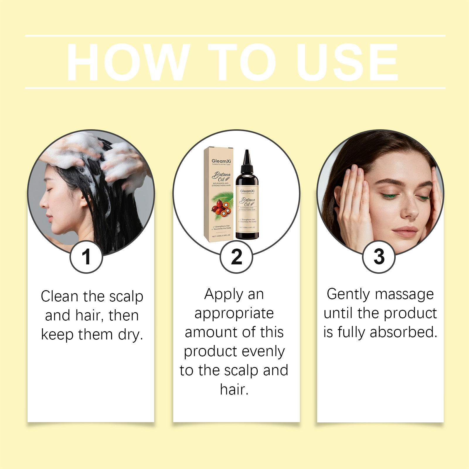 Hair Care Nature - Olio Essenziale per Capelli Batana, Rinforza