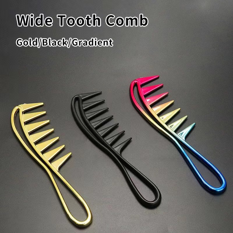 Detangling Wide Comb - Parrucchiere portatile Multi colore denti larghi
