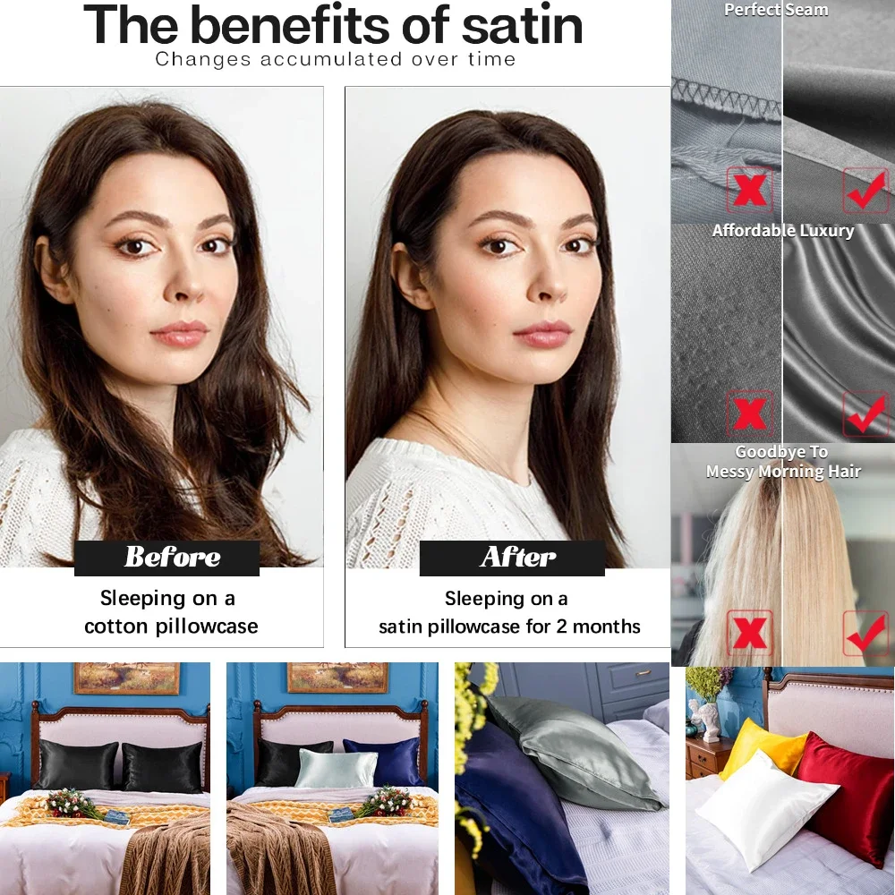 Confezione da 2 federe in raso - Satin Pillowcase Silk recensione e prezzo