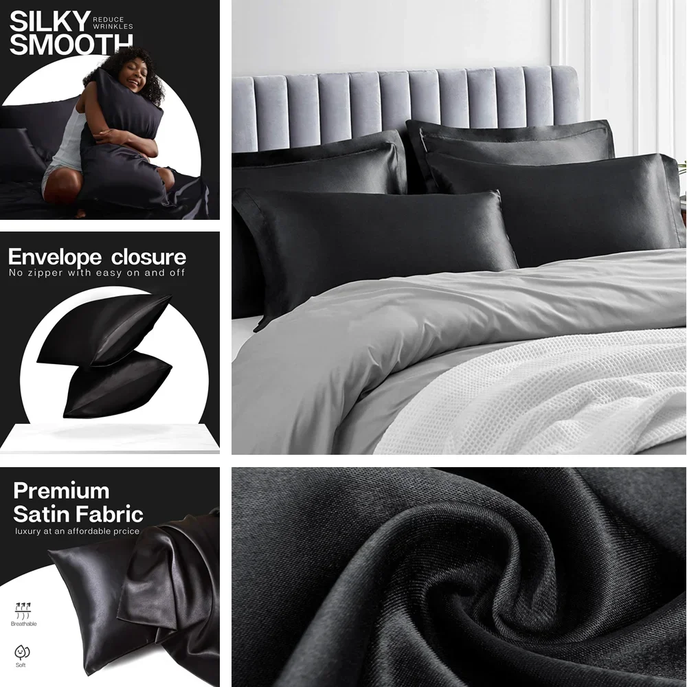 Confezione da 2 federe in raso - Satin Pillowcase Silk recensione e prezzo