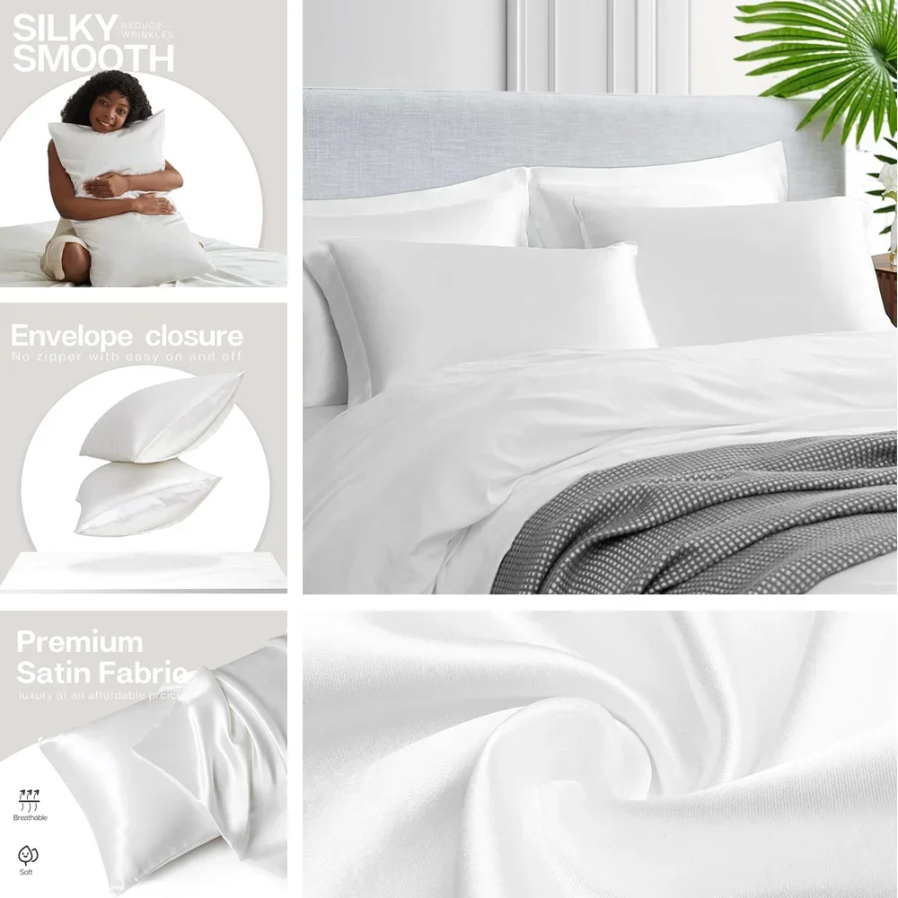 Confezione da 2 federe in raso - Satin Pillowcase Silk recensione e prezzo