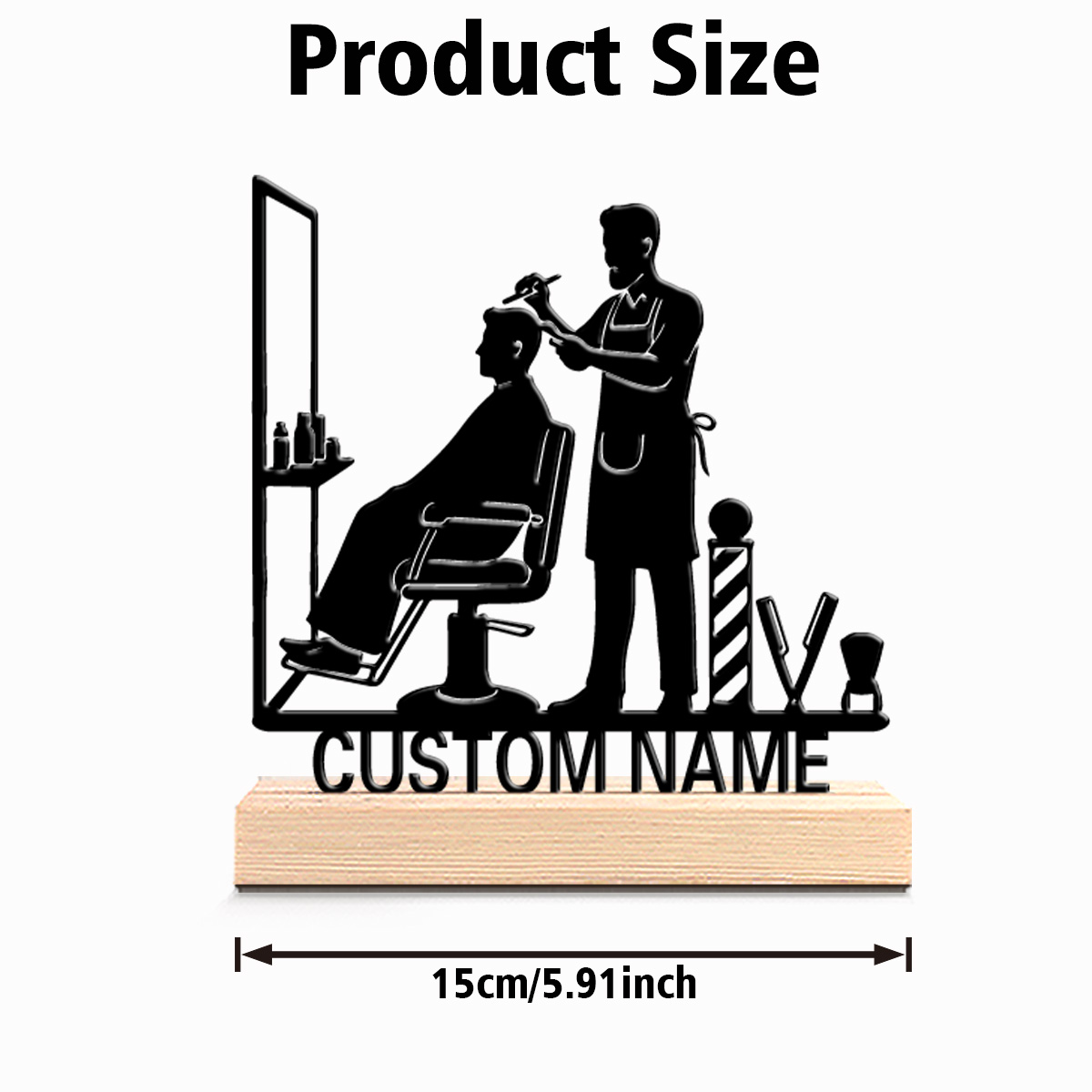 1 pezzo Decorazione da scrivan - Hair Care Barber recensione e prezzo