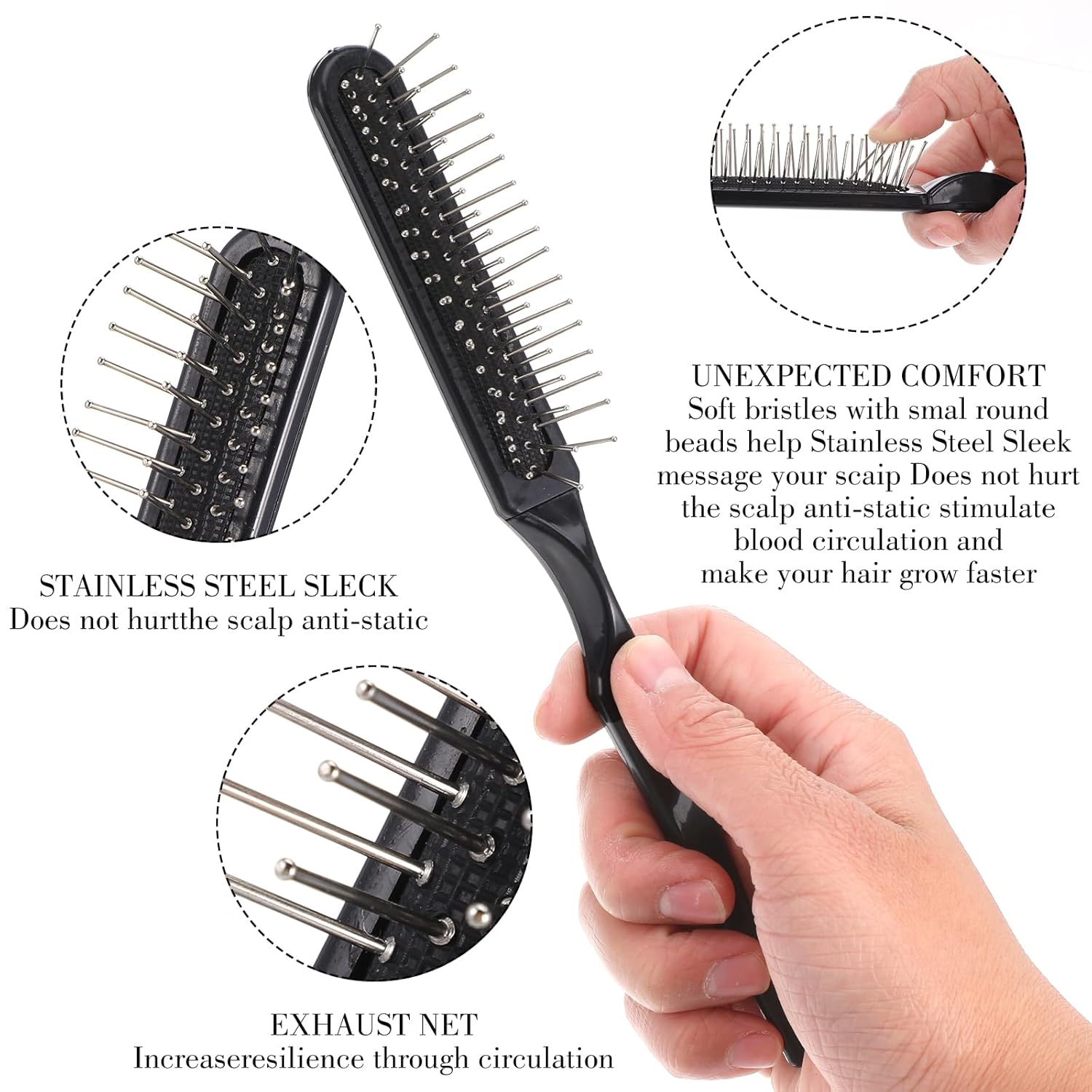 Set di Spazzole per Parrucche, - Detangling Wide Comb recensione e prezzo