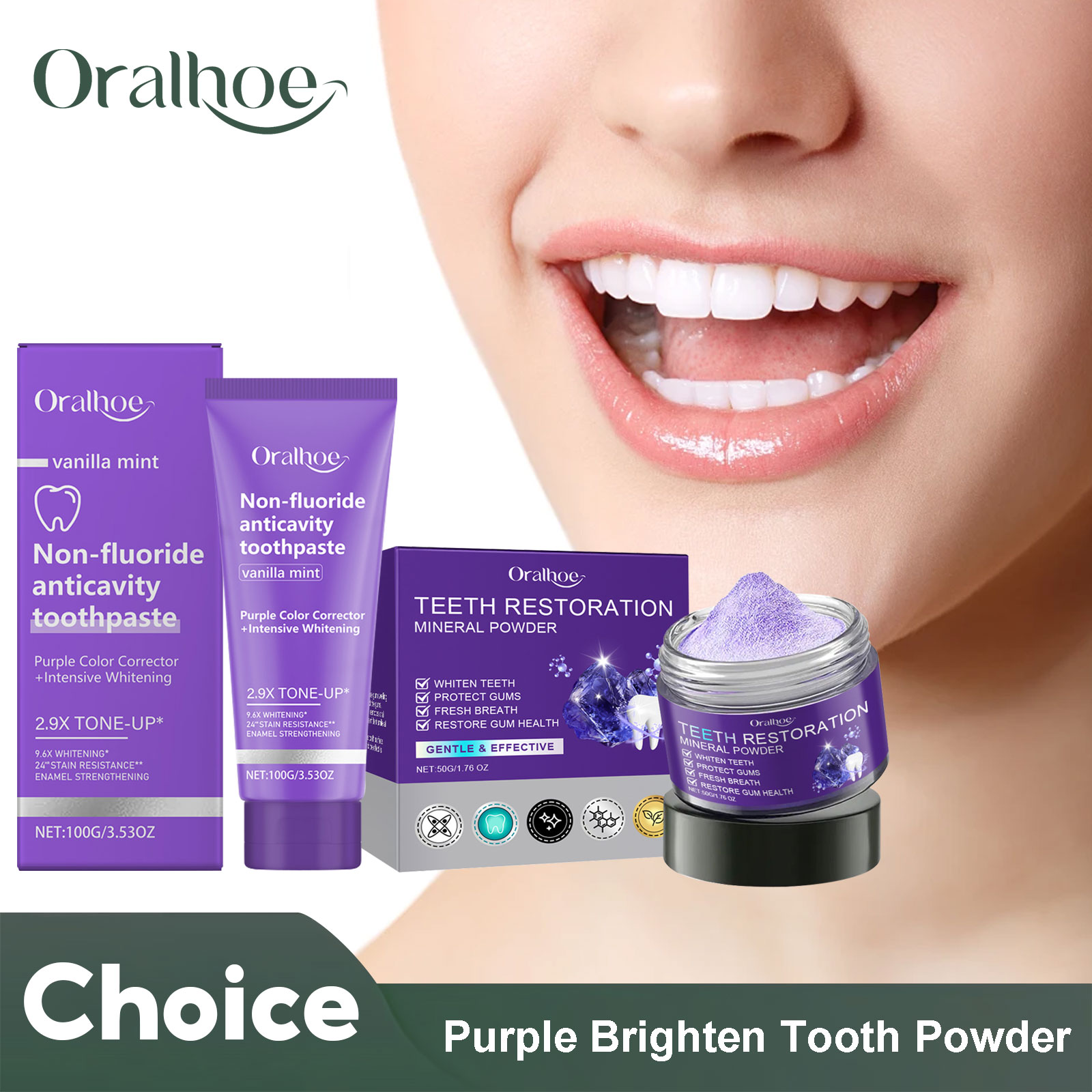 Teeth Restoration Mineral Powd - Purple Toning Shampoo recensione e prezzo
