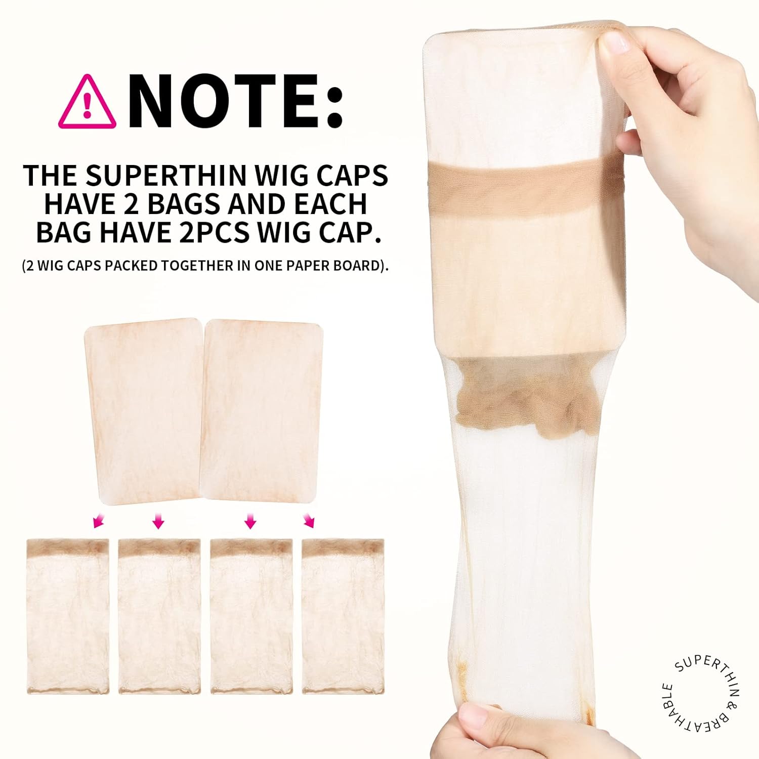 4/12pcs Maglia di nylon ventil - Wig Cap Stocking recensione e prezzo