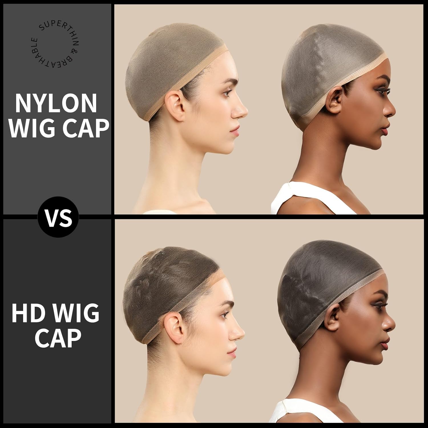 4/12pcs Maglia di nylon ventil - Wig Cap Stocking recensione e prezzo