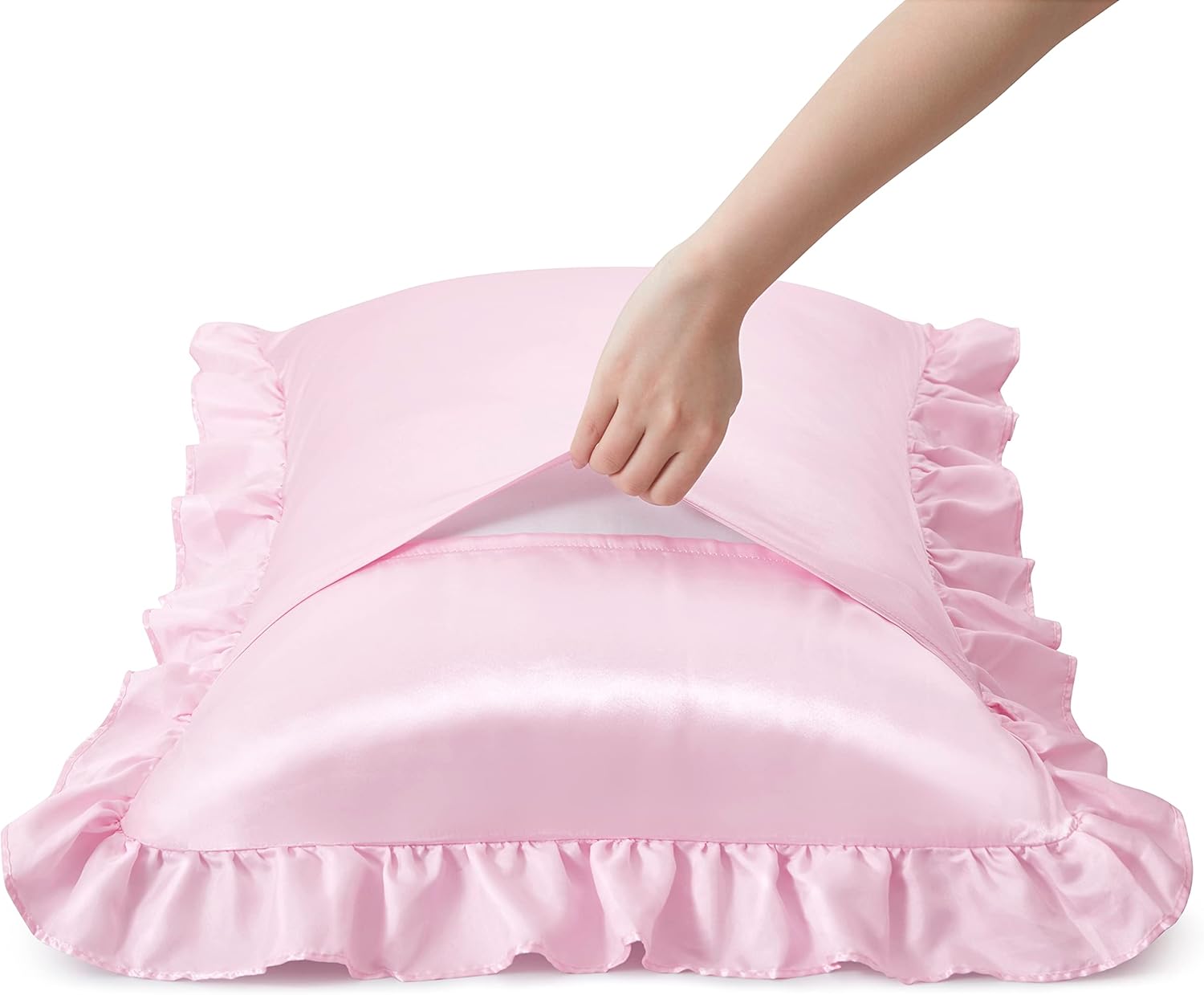2 Federe in Raso con Volant pe - Satin Pillowcase Silk recensione e prezzo